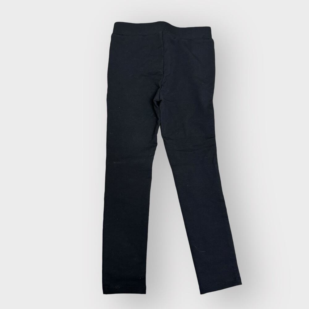 NEW H&M girls leggings pants with leather patch accent - Picture 2 of 3